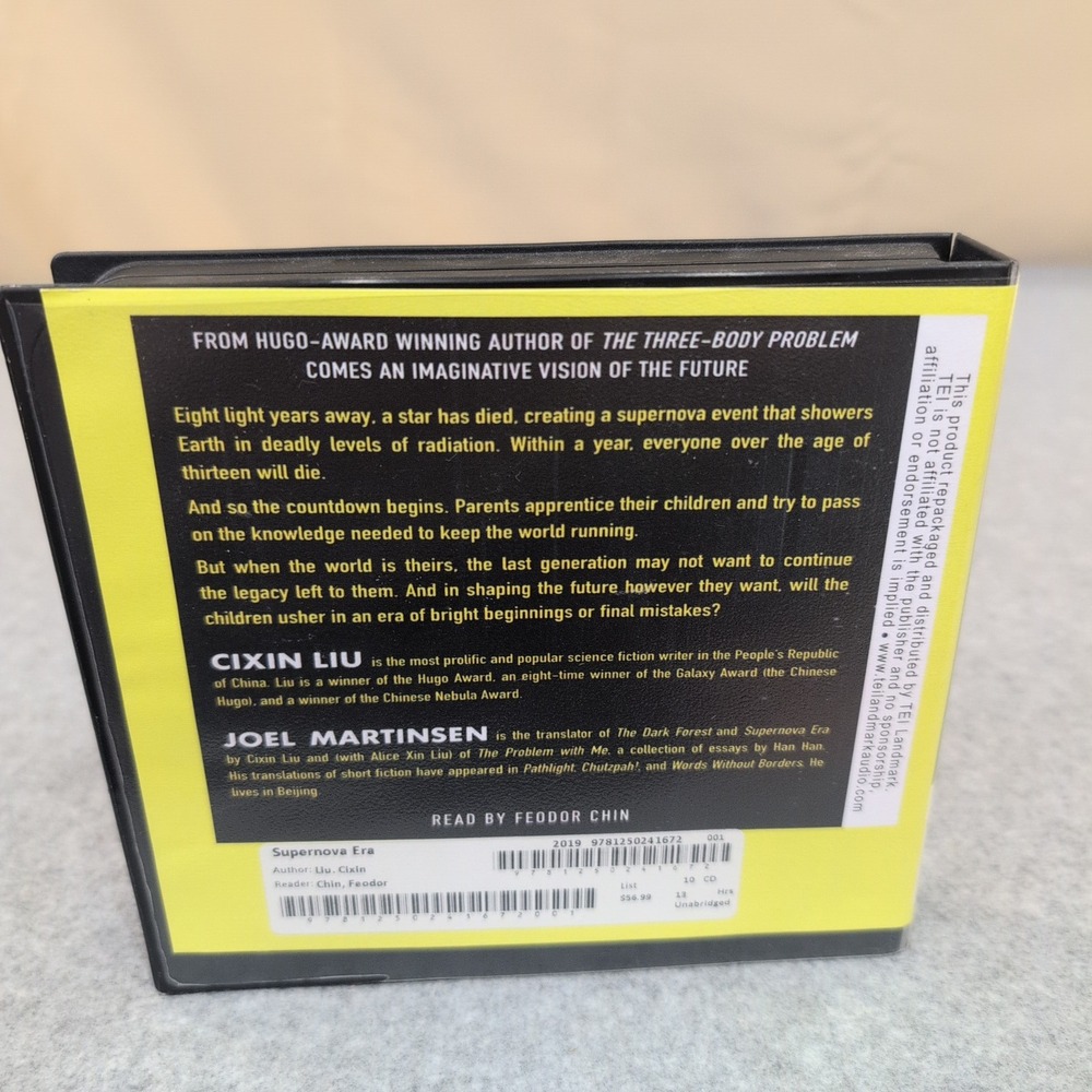 Supernova Era Cixin Liu Unabridged Audiobook 10 CD Set Read by Feodor Chin VG+ - Picture 2 of 2